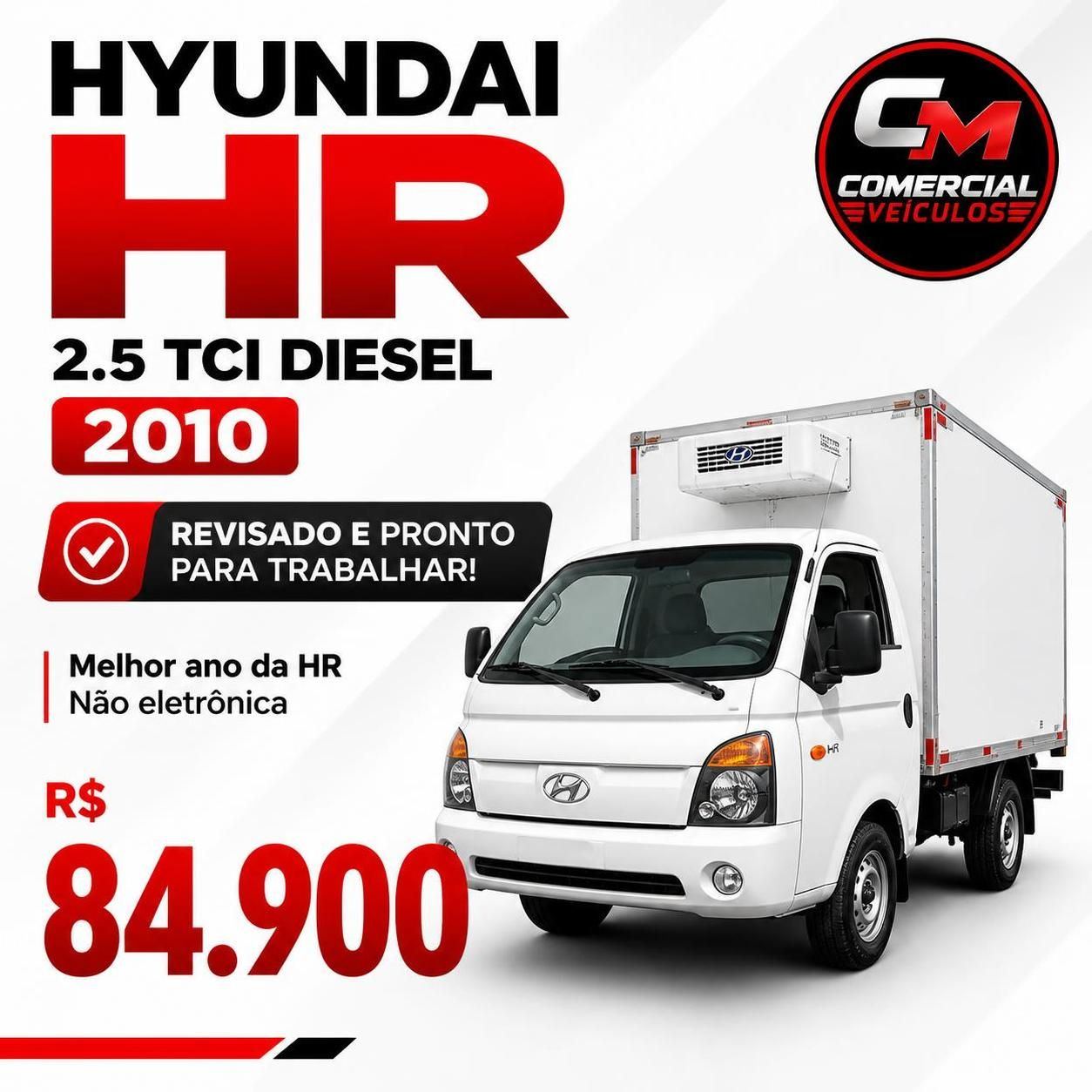 HYNDAI HR 2.5 TCI DIESEL 2010 - MELHOR ANO - NÃO É ELETRÔNICA 2010